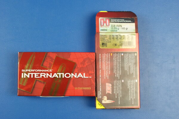 Hornady Superformance International .308 Win. GMX 165gr/10,69g
