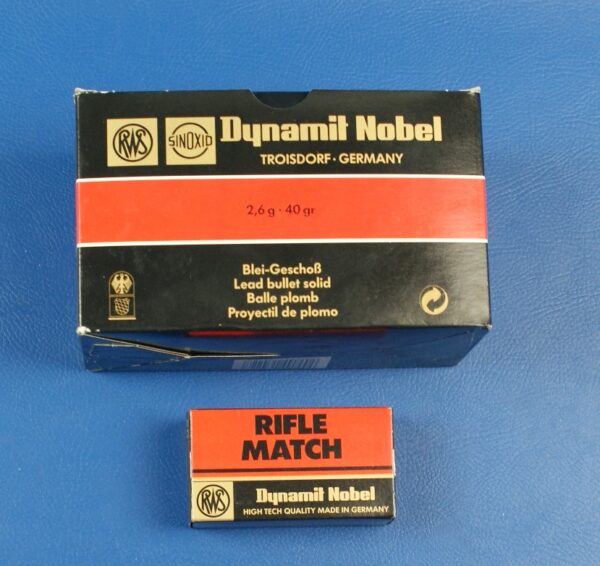 RWS Dynamit Nobel Rifle Match .22lr 40gr/2,6g