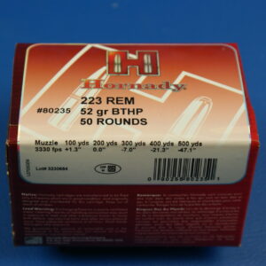 Hornady .223Rem. BTHP 52gr