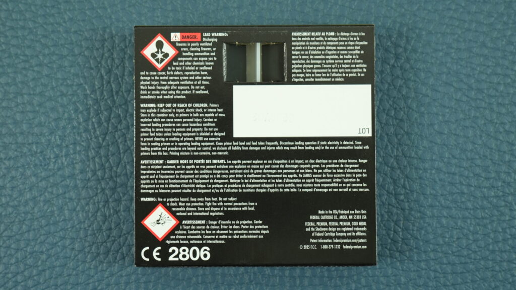 W00007 Federal Premium Large Rifle Match Primers No. GM210MI (5)